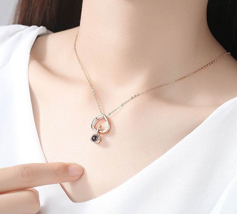 Subloom   Heart 100 I Love You Necklace