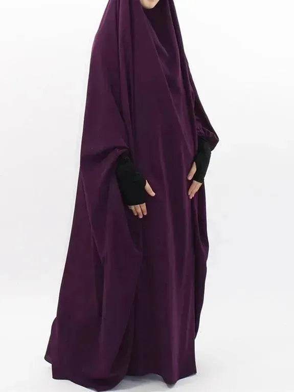 Abaya Omra Djellaba Femme Abaya Kaftan Simple Vêtements Arabes pour Femmes