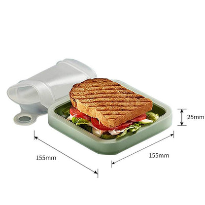 Portable Lightweight Silicone Kids Sandwich Container