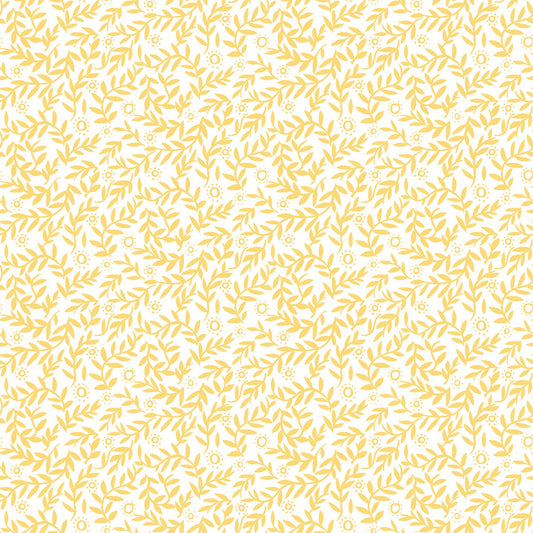 Cosmo Leaves - Yellow/White