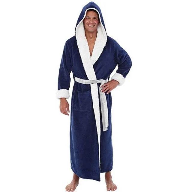 Men's Winter Pajamas – Soft Cotton Long Sleeve Warm Sleepwear