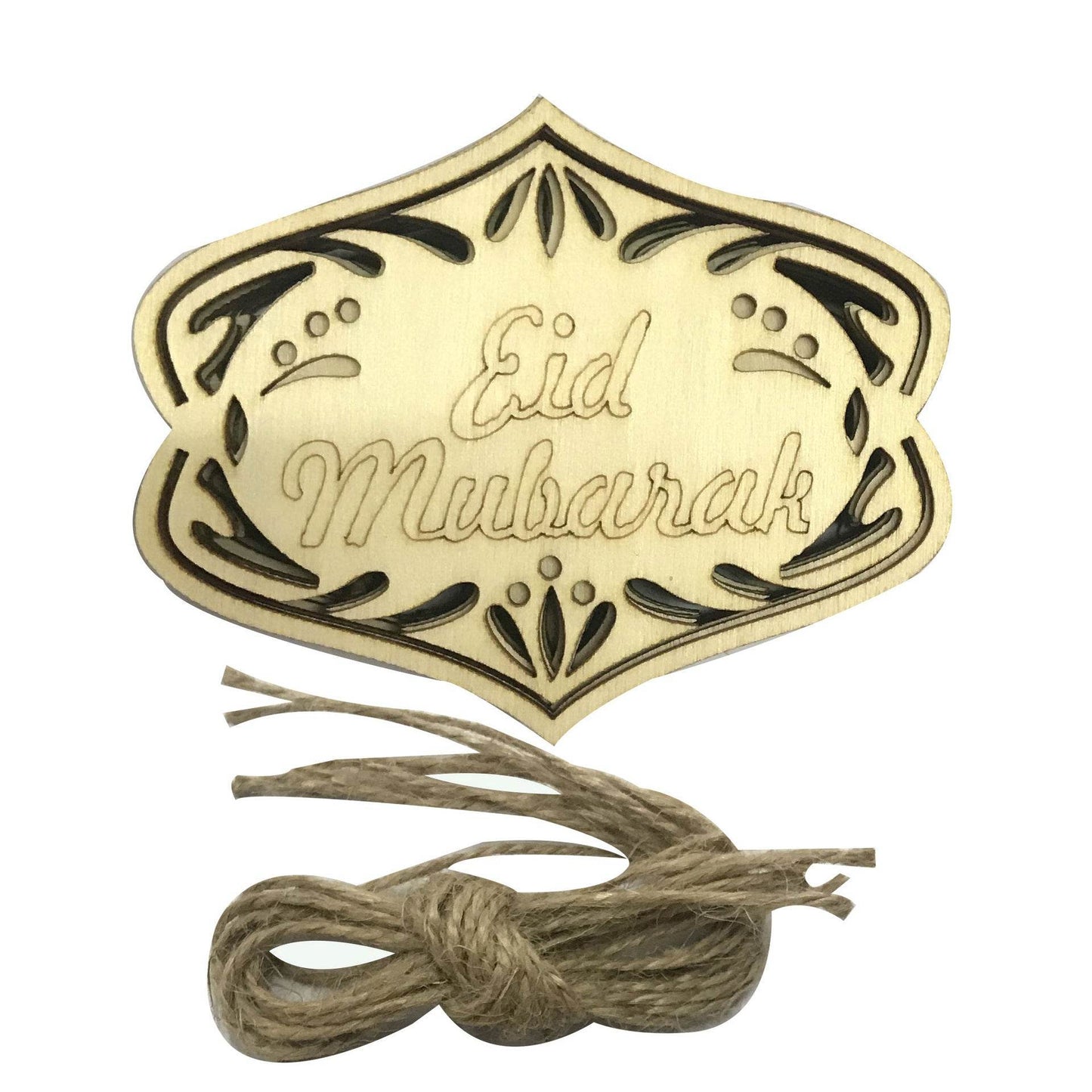Ornement décoratif en bois à poser pour l'Aïd Moubarak