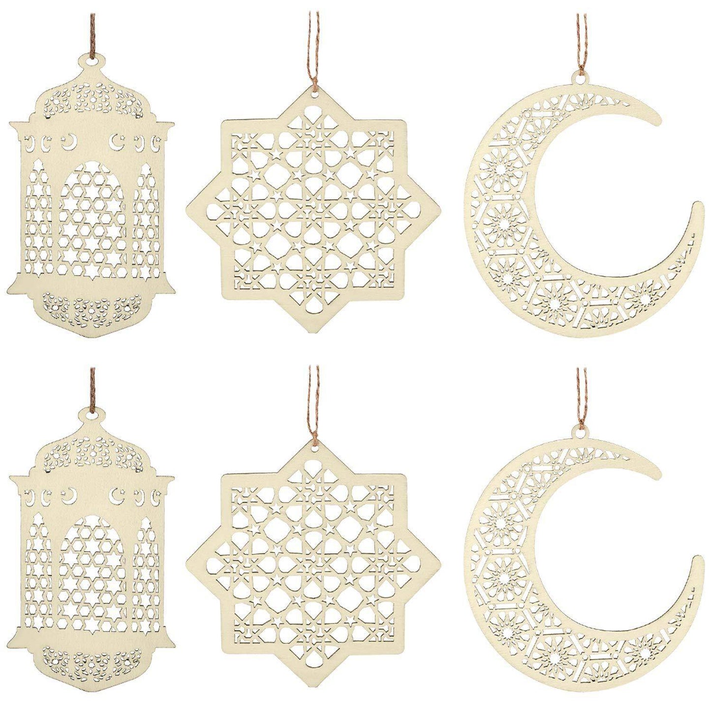 Ornement décoratif en bois à poser pour l'Aïd Moubarak