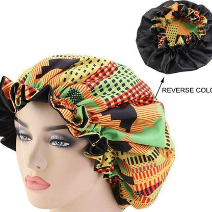 Bounce Curly Hair  Bonnet Women Night Sleep Cap