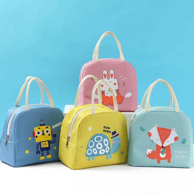 Sac à déjeuner isotherme en toile Oxford avec motif de dessin animé pour filles
