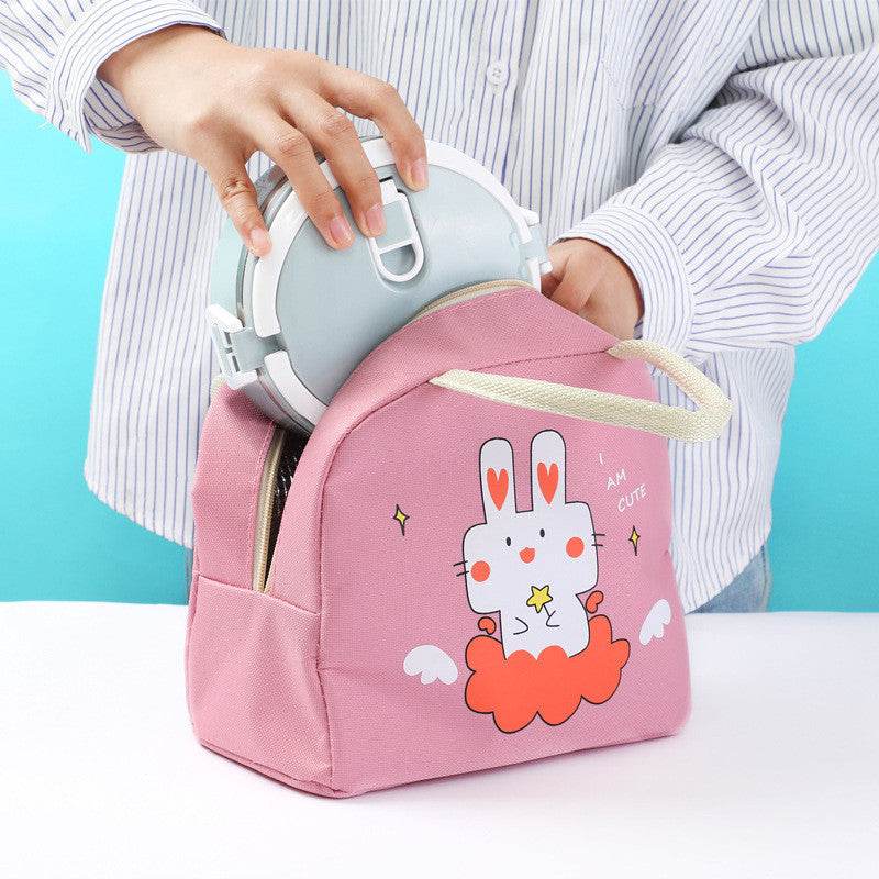 Sac à déjeuner isotherme en toile Oxford avec motif de dessin animé pour filles