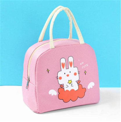 Sac à déjeuner isotherme en toile Oxford avec motif de dessin animé pour filles