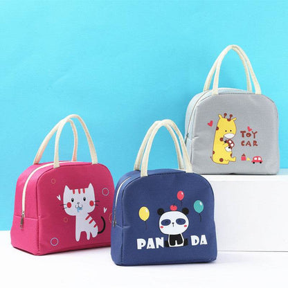 Sac à déjeuner isotherme en toile Oxford avec motif de dessin animé pour filles
