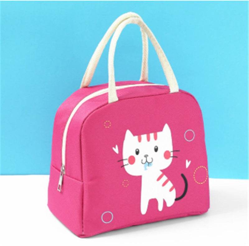Sac à déjeuner isotherme en toile Oxford avec motif de dessin animé pour filles
