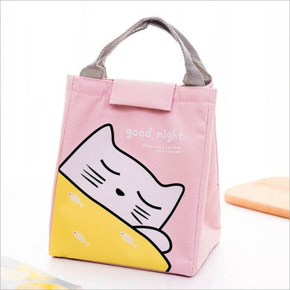 Kids Cartoon Canvas Lunch Bag