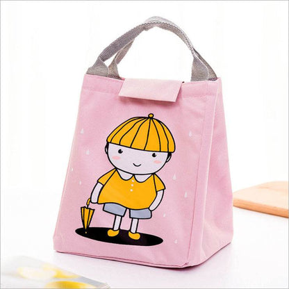 Kids Cartoon Canvas Lunch Bag