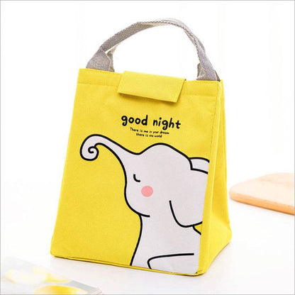 Kids Cartoon Canvas Lunch Bag