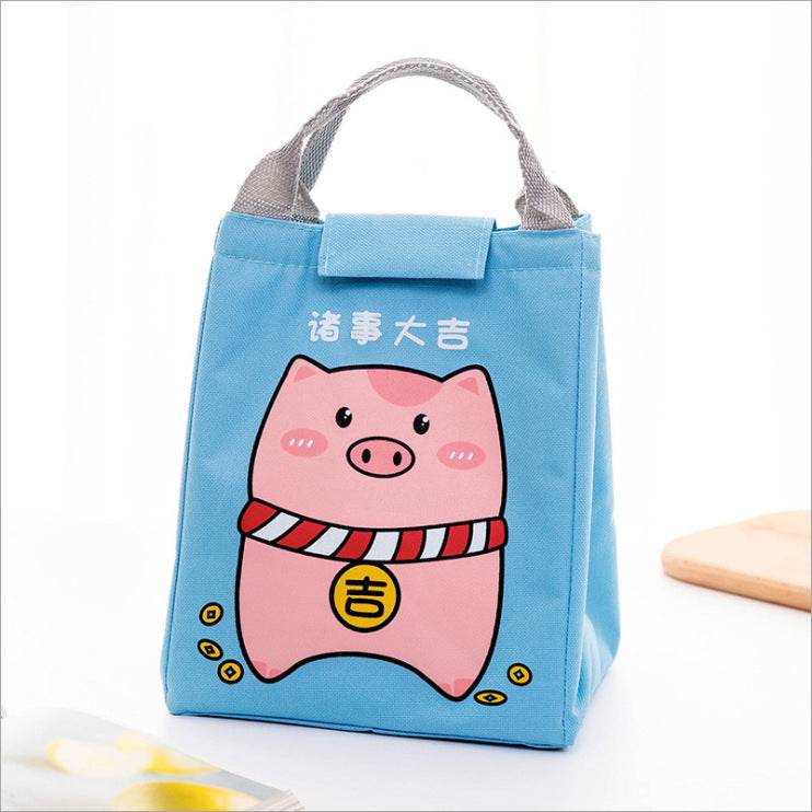 Kids Cartoon Canvas Lunch Bag