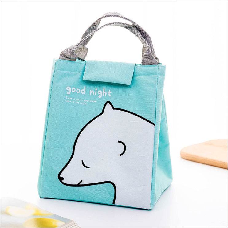Kids Cartoon Canvas Lunch Bag