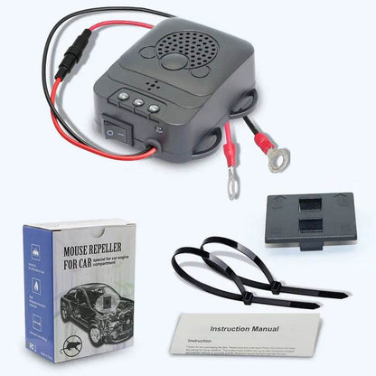 Car Rodent Repellent Animal Ultrasonic Rat Flashlight Deterrent-Trap 12V with LED Vehicle