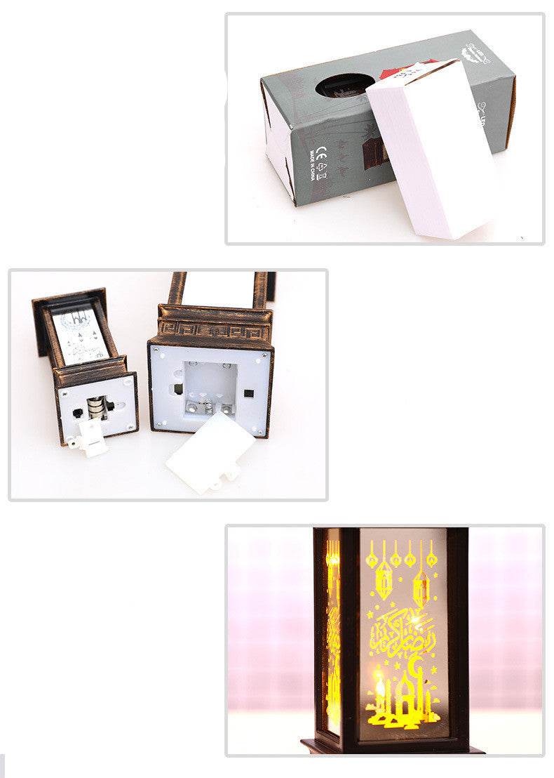 New Plastic LED Wind Lantern Eid Mubarak Gift