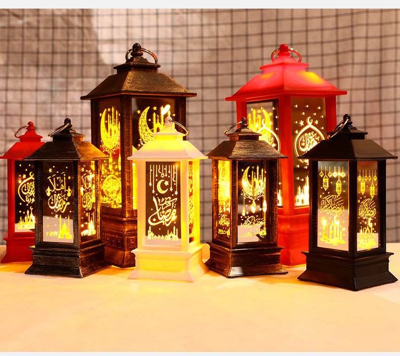 New Plastic LED Wind Lantern Eid Mubarak Gift