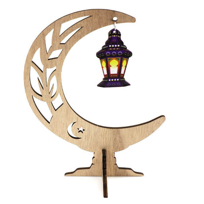 Ramadan Festival Kulbang Moon Painted Lantern Table Decoration Crafts Ornaments