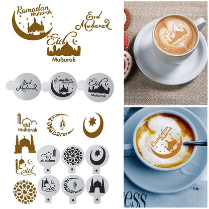 Eid Mubarak Festival Ramadan Cake Decoration Spray Flower Mould