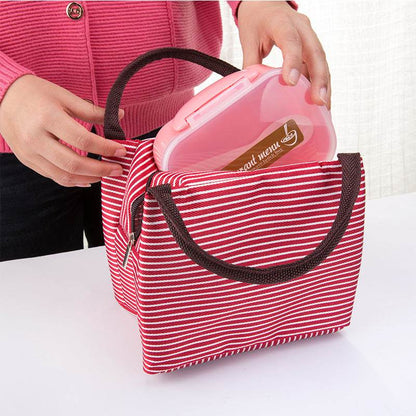 Thermal Insulated Strip Work Lunch Bag