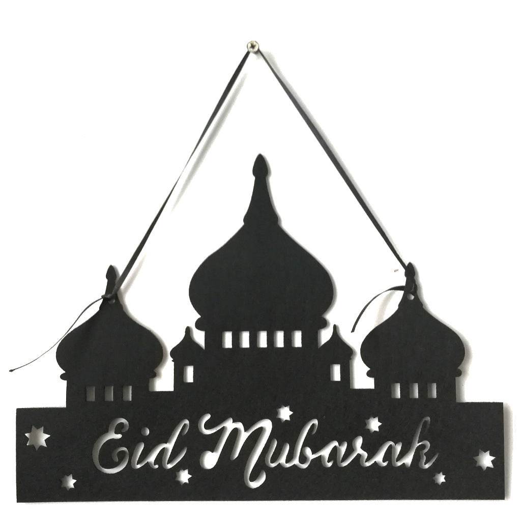 Ramadan Aïd Gurban Aïd al-Fitr Alphabet Anglais Château Maison Décoration Pendentif Plaques