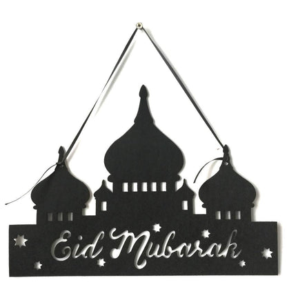 Ramadan Aïd Gurban Aïd al-Fitr Alphabet Anglais Château Maison Décoration Pendentif Plaques