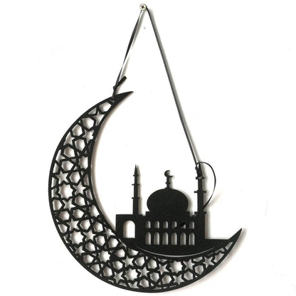 Ramadan Aïd Gurban Aïd al-Fitr Alphabet Anglais Château Maison Décoration Pendentif Plaques