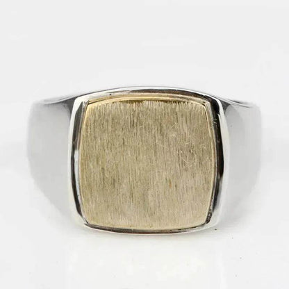 European And American Simple Gold Brushed Men'S Ring Middle East Foreign Trade Fashion Men'S Ring Jewelry