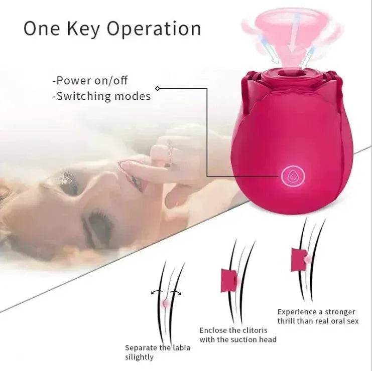 Rose Sec suce langue vibrante jouet Rose Toy pour femmes