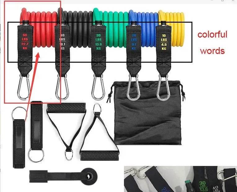 Fitness Rally Elastic Rope Resistance Band set
