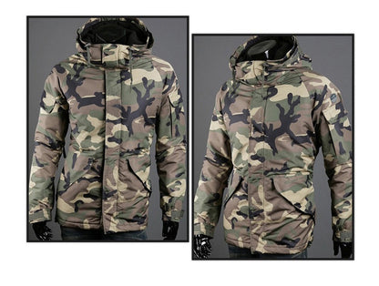 Military Camo Hoodie Jacket – Men's Lightweight British Fashion Outerwear