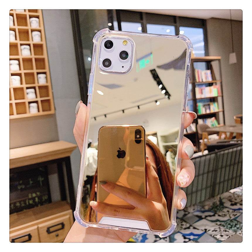 Soft rubber Mirror Phone Case women iphone case