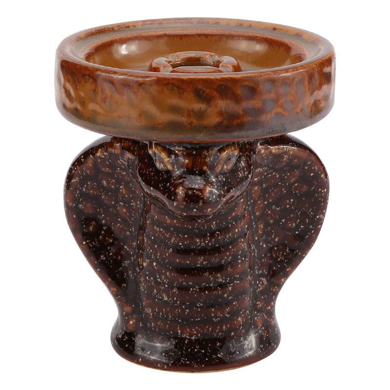 Creative Cobra Shaped Hookah Accessories Individually Packaged Ceramic Pot