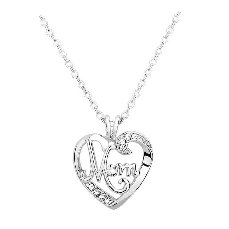 Pendentif Collier Personnalisé Maman Lettre Cadeau Fête des Mères