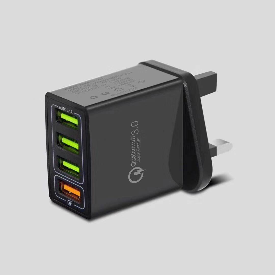 Smart 4 ports USB fast Charger US European British Standard
