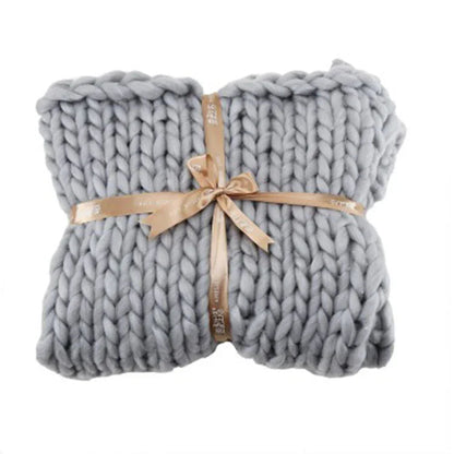 Coarse Wool Blanket Cover Blanket Wool Hand-woven Iceland Blanket Acrylic Blanket Wholesale