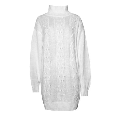 Autumn Winter Knitted Mini Sweater dress