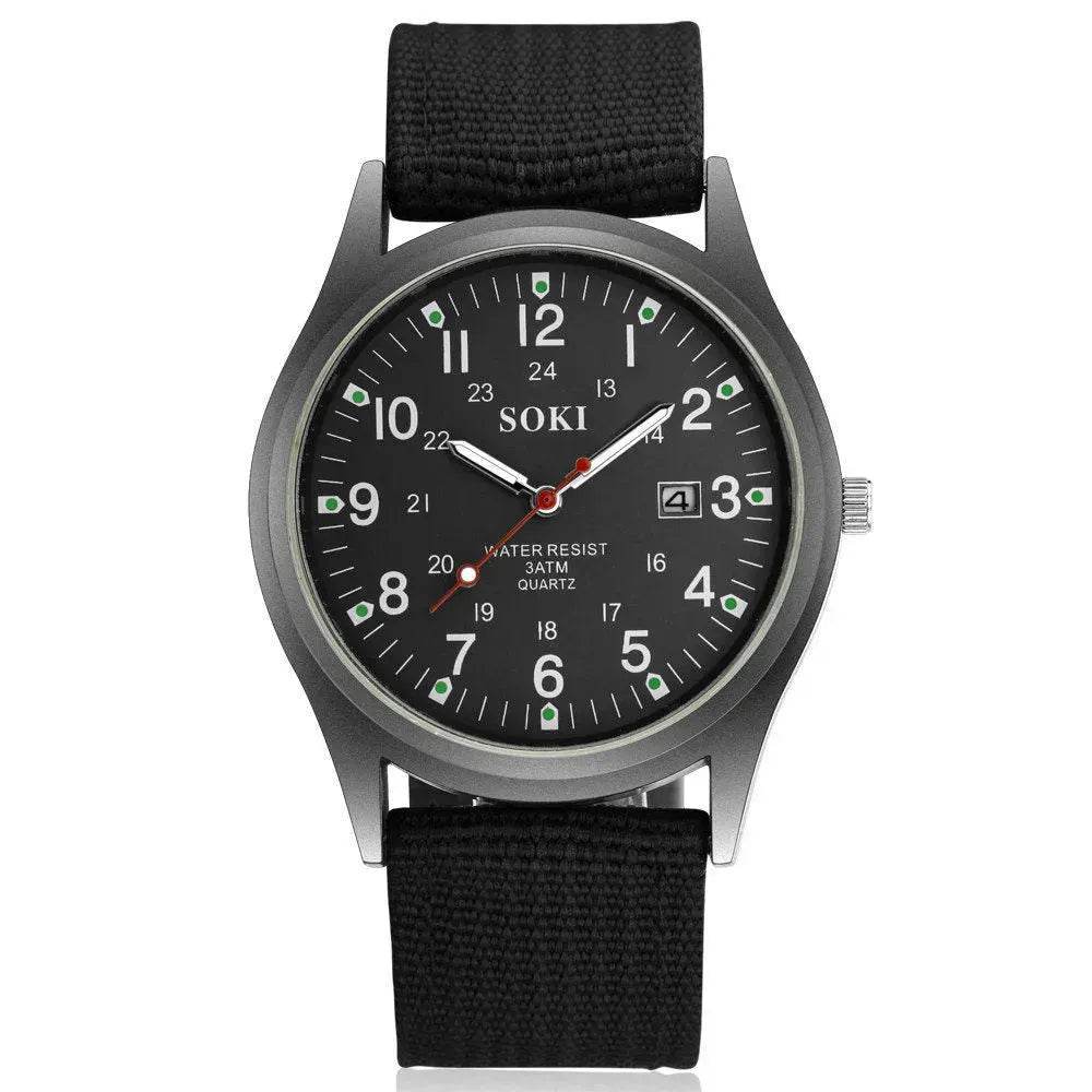 Montre à Quartz Lumineuse pour Homme, Affichage de la Date, Horloge de Sport Décontractée, Montre Cadeau Tendance, Montre de Sport pour Étudiant