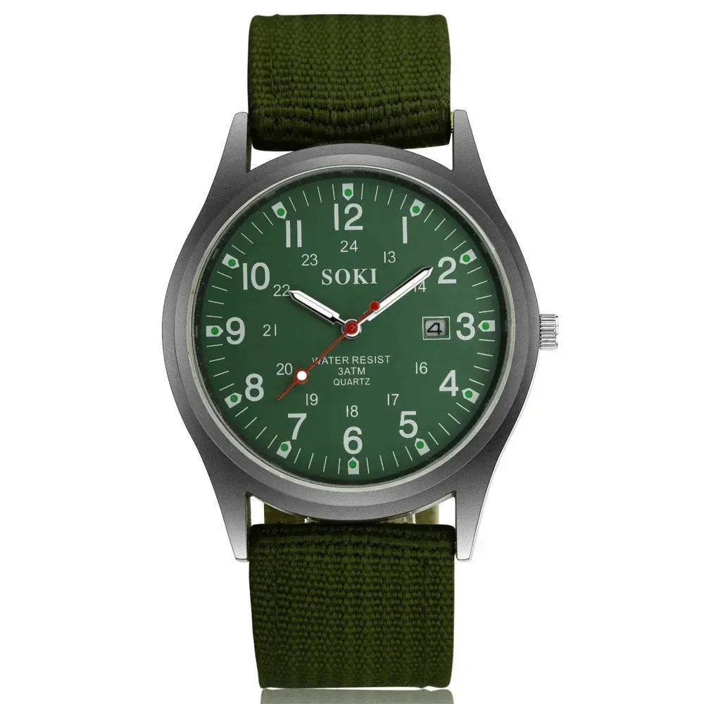 Montre à Quartz Lumineuse pour Homme, Affichage de la Date, Horloge de Sport Décontractée, Montre Cadeau Tendance, Montre de Sport pour Étudiant