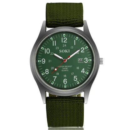 Montre à Quartz Lumineuse pour Homme, Affichage de la Date, Horloge de Sport Décontractée, Montre Cadeau Tendance, Montre de Sport pour Étudiant