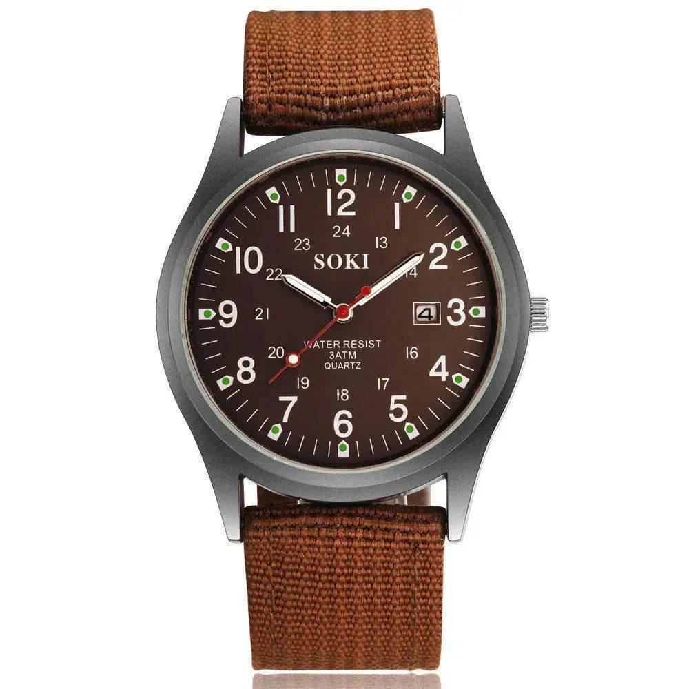 Montre à Quartz Lumineuse pour Homme, Affichage de la Date, Horloge de Sport Décontractée, Montre Cadeau Tendance, Montre de Sport pour Étudiant