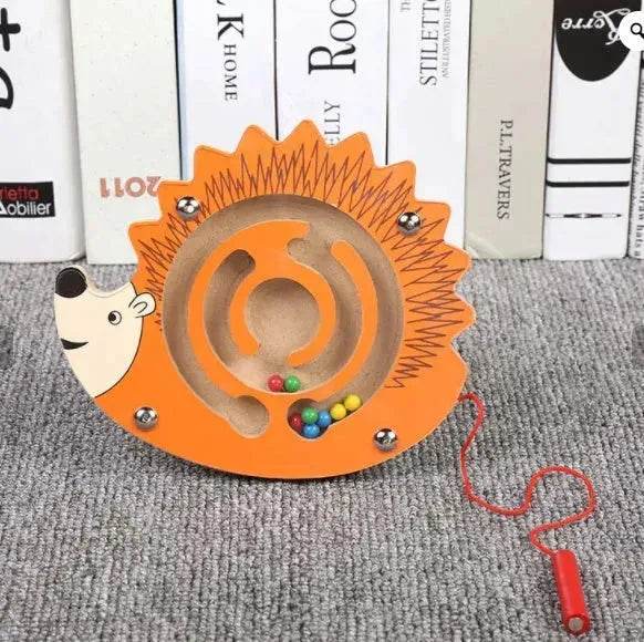 Jouet Labyrinthe Magnétique pour Enfants, Jeu de Puzzle en Bois pour Enfants, Jouet Éducatif Précoce en Bois Casse-tête, Planche à Puzzles Intellectuels