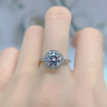AAA Zircon White Gold Diamond Ring