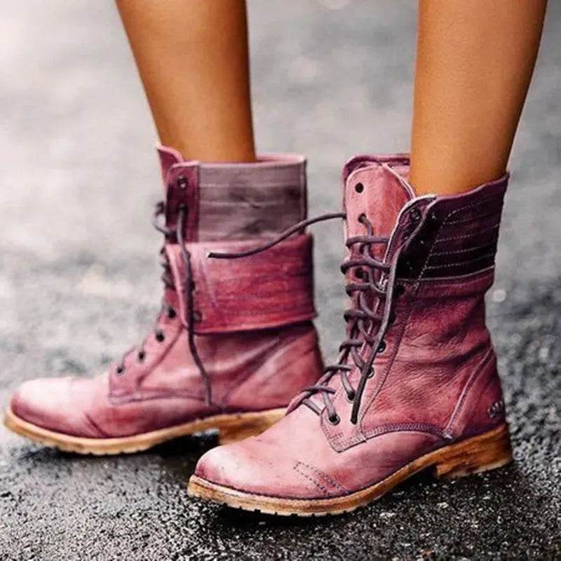 Bottes Martin à brides croisées
