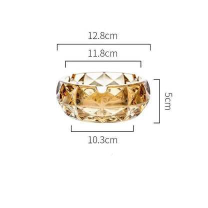 Luxury Crystal Glass Office Cigar Ashtray