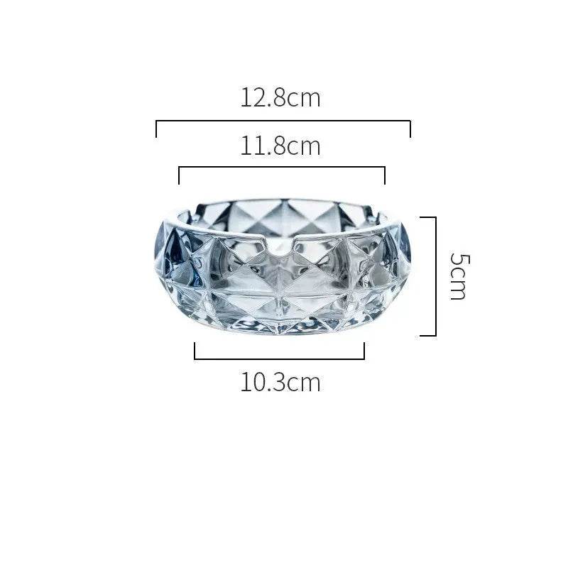 Luxury Crystal Glass Office Cigar Ashtray