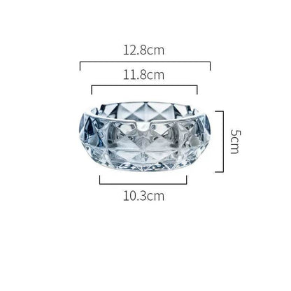 Luxury Crystal Glass Office Cigar Ashtray