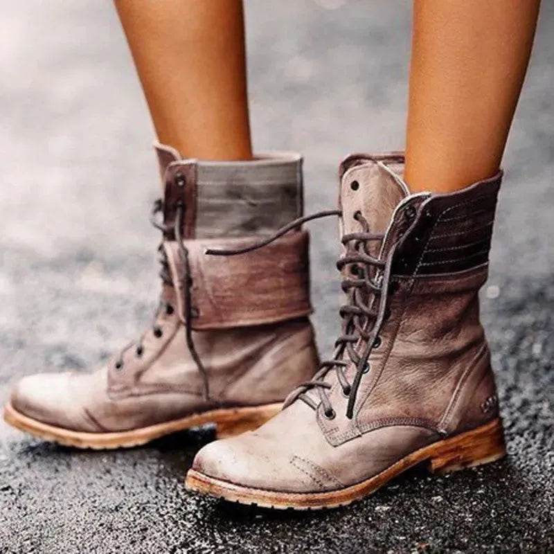 Bottes Martin à brides croisées