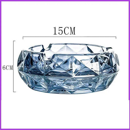 Luxury Crystal Glass Office Cigar Ashtray