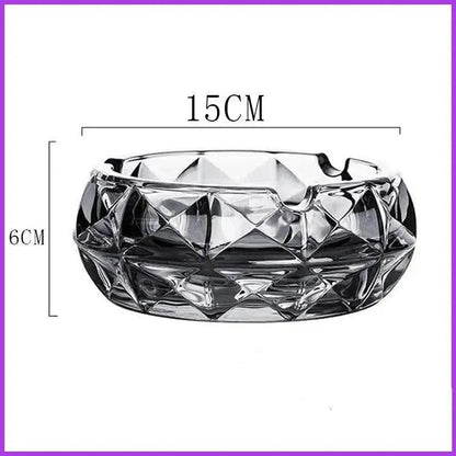 Luxury Crystal Glass Office Cigar Ashtray